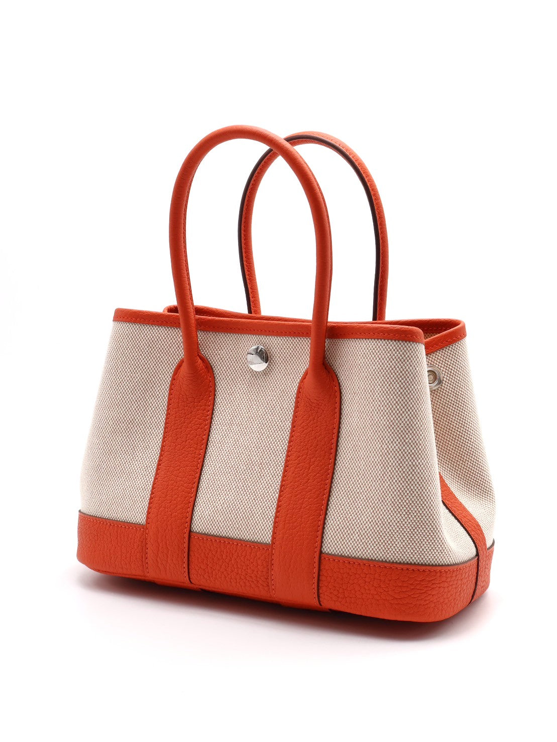 HERMES Mini garden party - 帆布火焰橙