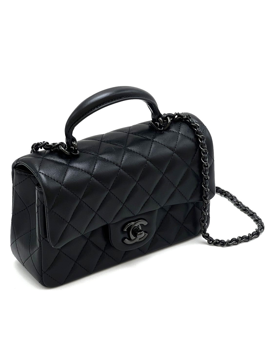 CHANEL Mini cf handle - so black