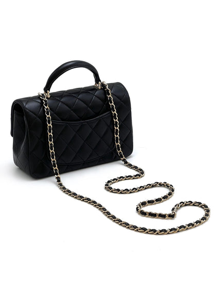 CHANEL Mini cf handle - 黑金