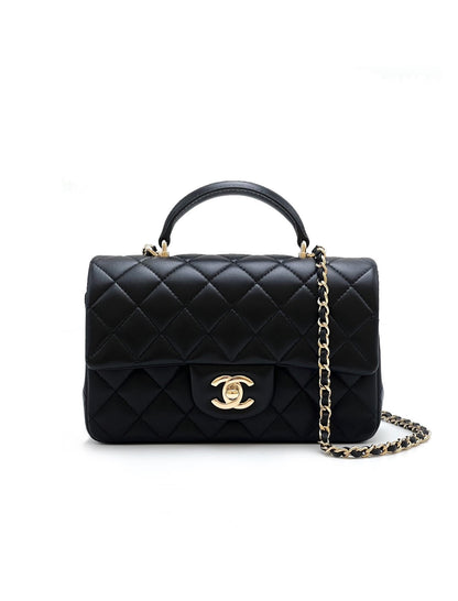 CHANEL Mini cf handle - 黑金