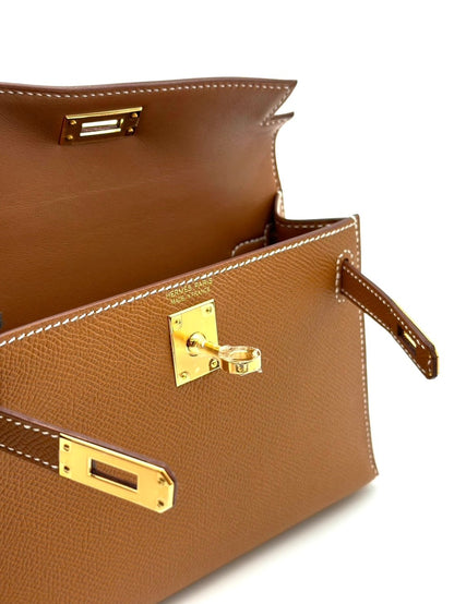 HERMES Mini kelly II - 金棕金