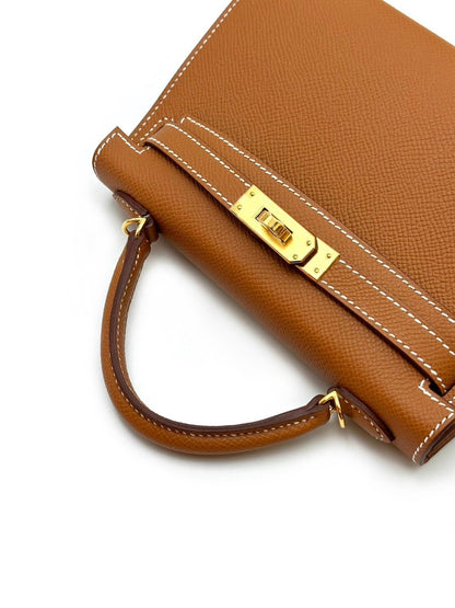 HERMES Mini kelly II - 金棕金