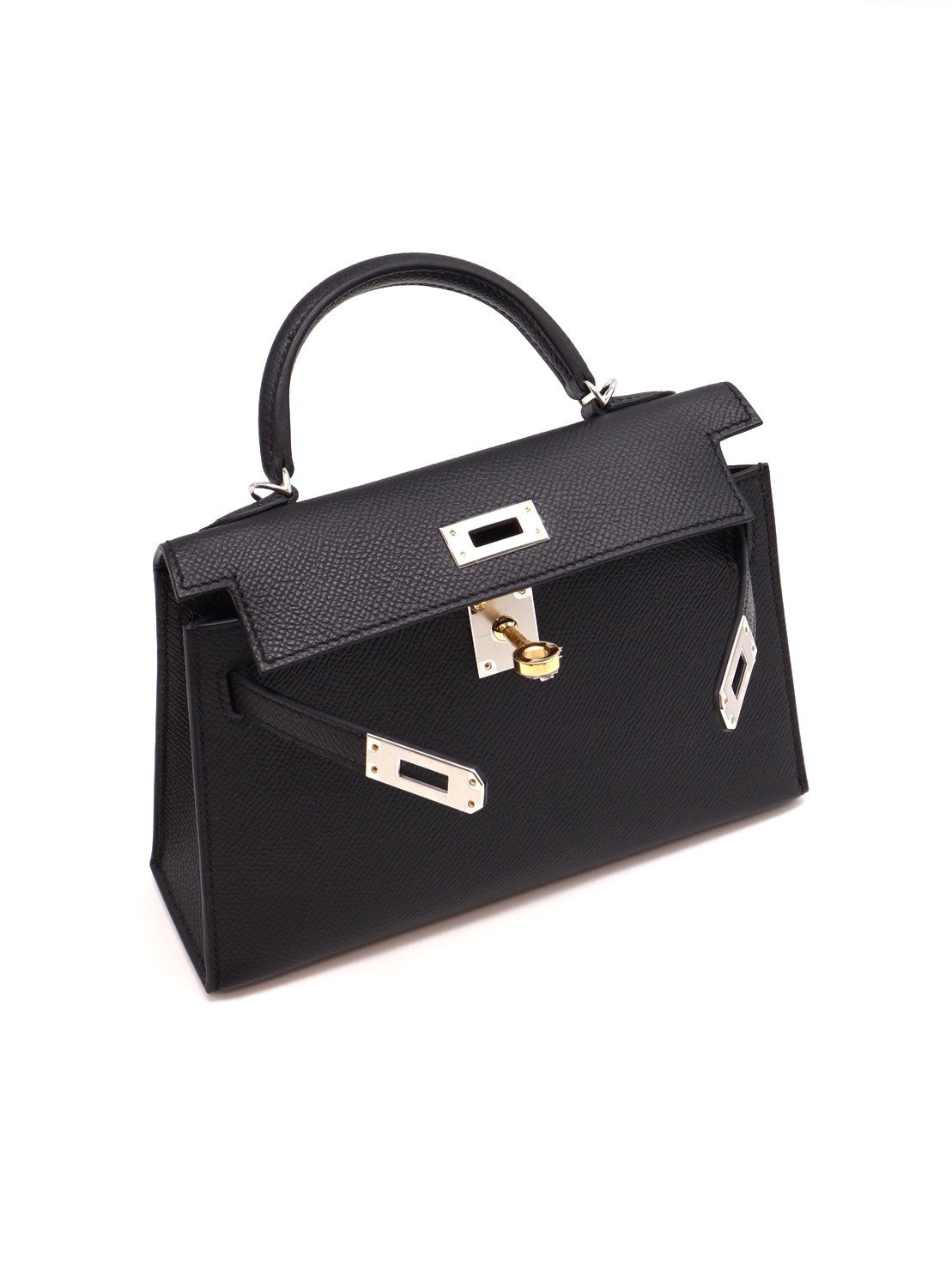 HERMES Mini Kelly ll - Noir 89 黑鴛鴦釦
