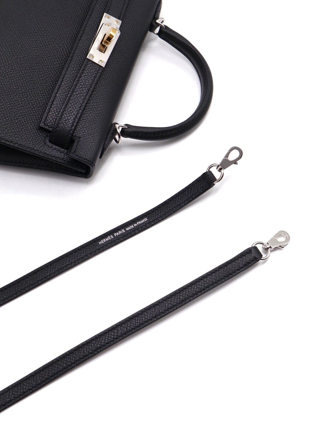 HERMES Mini Kelly ll - Noir 89 黑鴛鴦釦