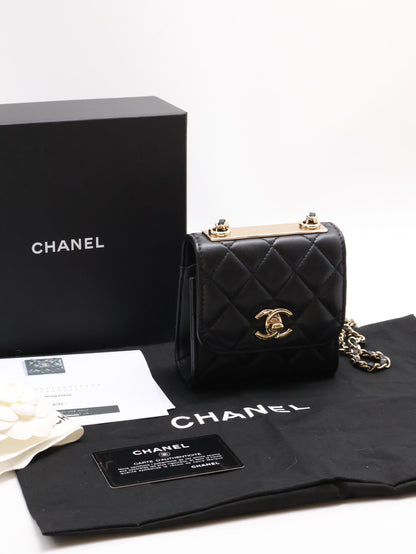 CHANEL Mini trendy cc - 黑金31開