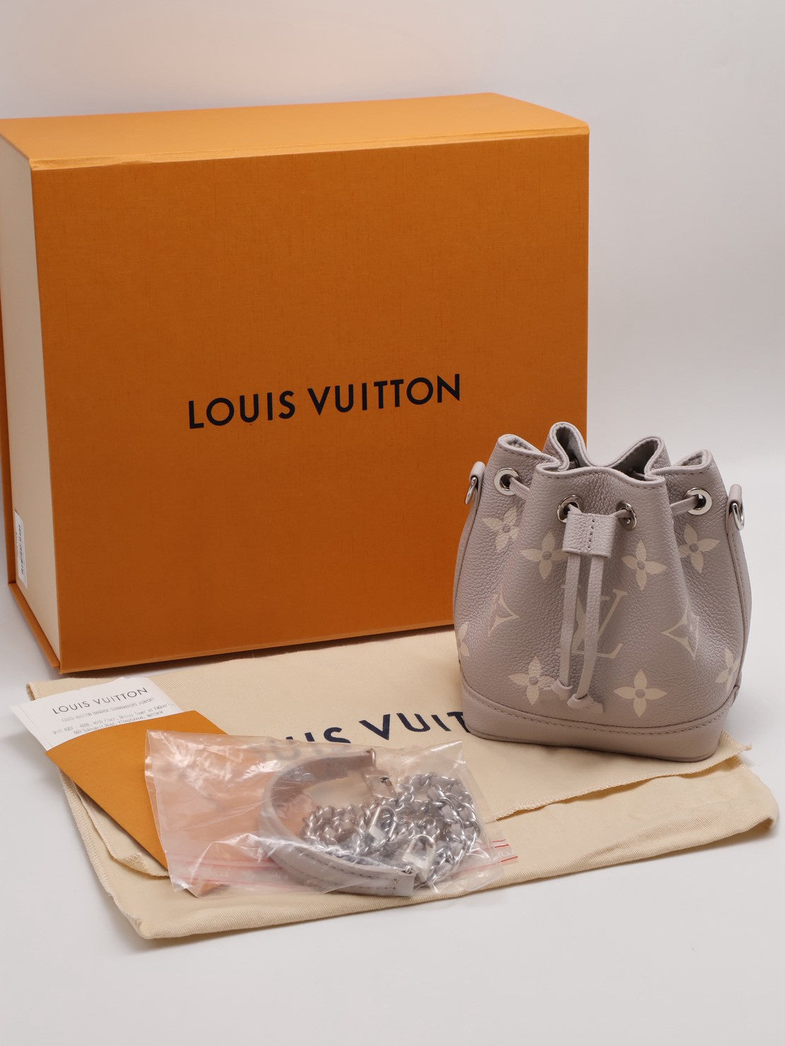 LOUIS VUITTON Nano noe水桶包 - 紫灰