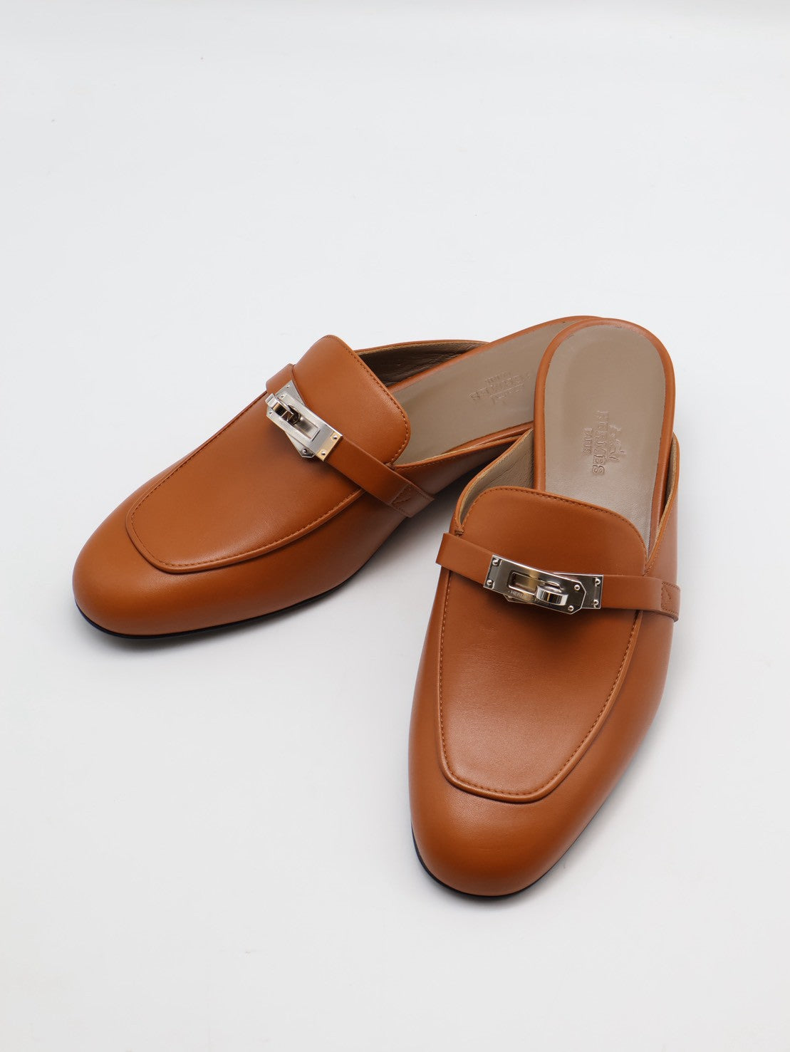 HERMES Oz mule穆勒鞋 - 金棕銀 38.5