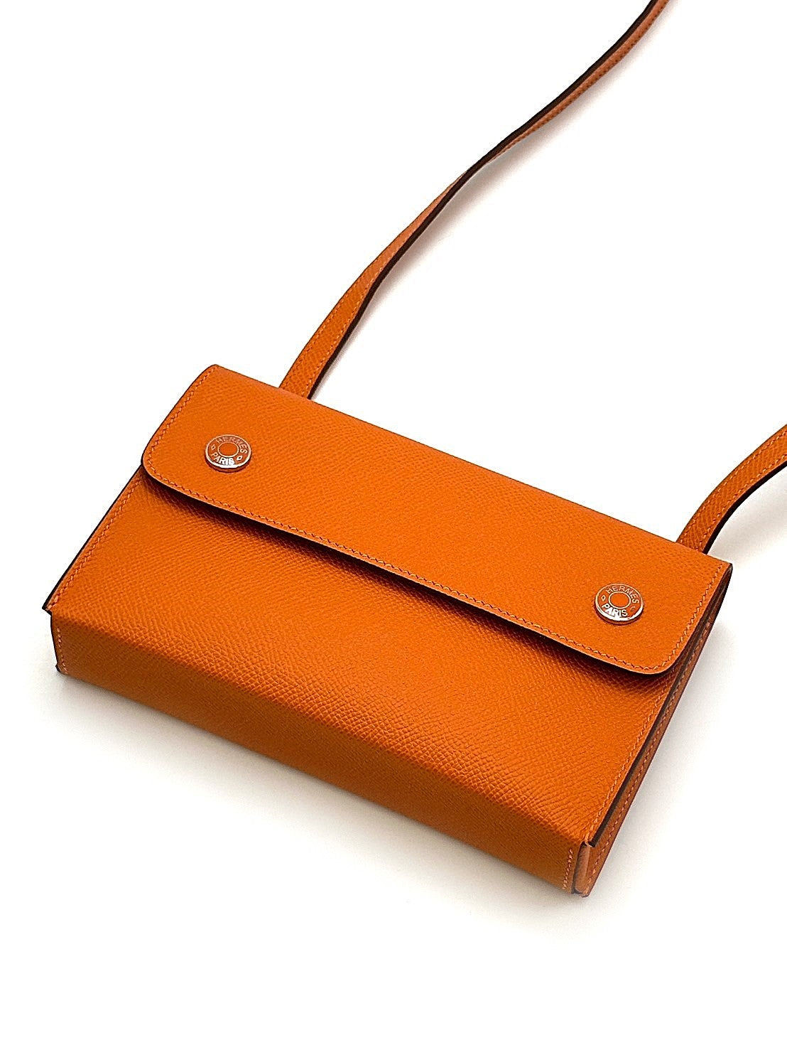 HERMES Snap wallet - 經典橘