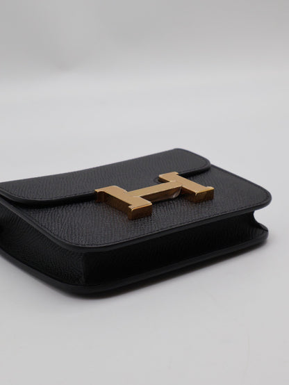 HERMES Constance slim - 黑金 Z