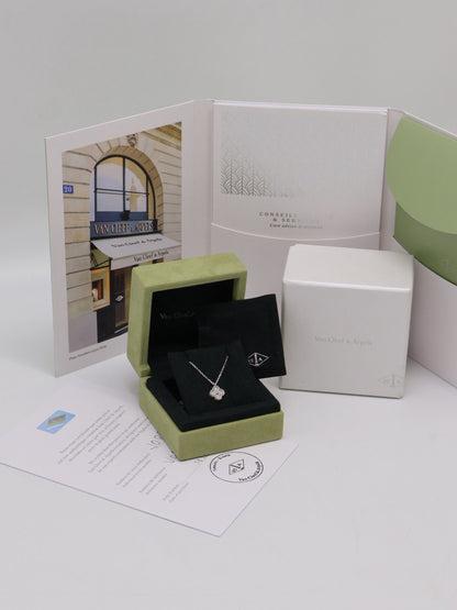 Van Cleef & Arpels 18K白金鑽石項鍊- Sweet Alhambra