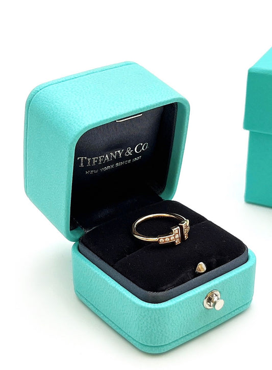 【二手商品】Tiffany&Co Tiffany T系列戒指 - 0.13carat